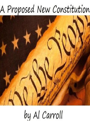 cover image of A Proposed New Constitution